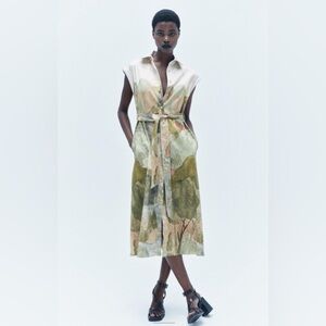 Zara Printed Shirtdress